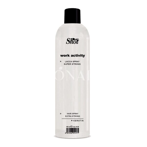 Shot Lacca Spray Super Strong // Лак за коса супер силен - 490 мл.